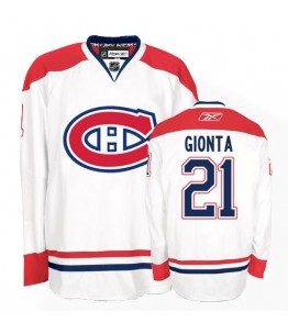 NHL Brian Gionta Montreal Canadiens Youth Authentic Away Reebok Jersey - White
