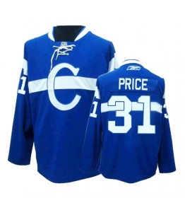 NHL Carey Price Montreal Canadiens Premier Third Reebok Jersey - Blue