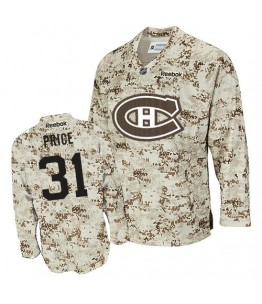NHL Carey Price Montreal Canadiens Authentic Reebok Jersey - Camouflage