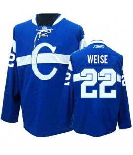NHL Dale Weise Montreal Canadiens Authentic Third Reebok Jersey - Blue