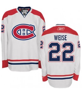 NHL Dale Weise Montreal Canadiens Authentic Away Reebok Jersey - White