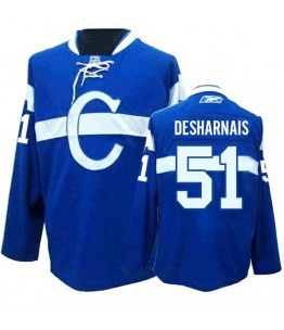 NHL David Desharnais Montreal Canadiens Authentic Third Reebok Jersey - Blue