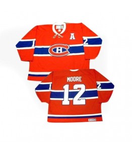 NHL Dickie Moore Montreal Canadiens Authentic Throwback CCM Jersey - Red