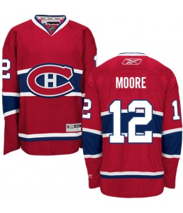 NHL Dickie Moore Montreal Canadiens Authentic Home Reebok Jersey - Red