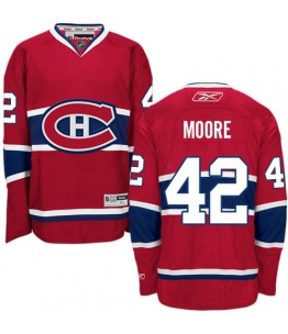 NHL Dominic Moore Montreal Canadiens Premier Home Reebok Jersey - Red