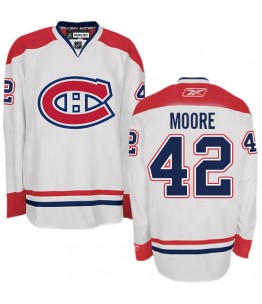 NHL Dominic Moore Montreal Canadiens Authentic Away Reebok Jersey - White