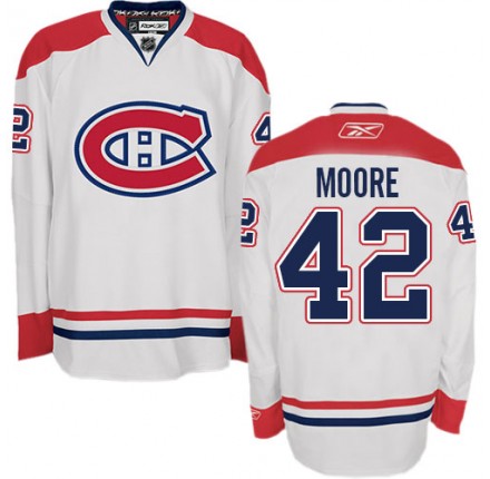 NHL Dominic Moore Montreal Canadiens Authentic Away Reebok Jersey - White