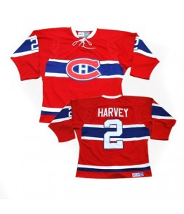 NHL Doug Harvey Montreal Canadiens Authentic Throwback CCM Jersey - Red