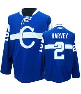 NHL Doug Harvey Montreal Canadiens Authentic Third Reebok Jersey - Blue