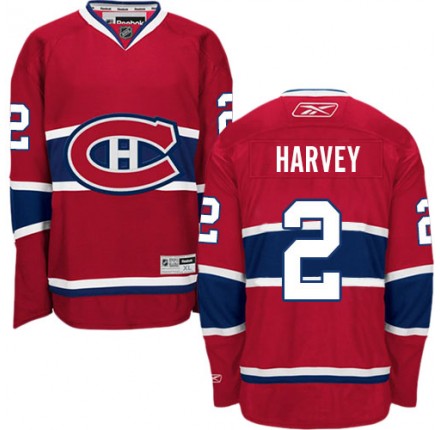 NHL Doug Harvey Montreal Canadiens Authentic Home Reebok Jersey - Red