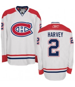 NHL Doug Harvey Montreal Canadiens Authentic Away Reebok Jersey - White