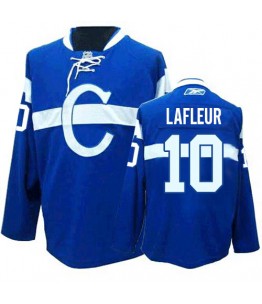 NHL Guy Lafleur Montreal Canadiens Authentic Third Reebok Jersey - Blue