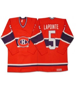 NHL Guy Lapointe Montreal Canadiens Premier Throwback CCM Jersey - Red
