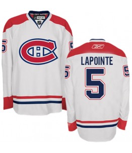 NHL Guy Lapointe Montreal Canadiens Premier Away Reebok Jersey - White
