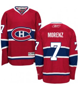 NHL Howie Morenz Montreal Canadiens Authentic Home Reebok Jersey - Red