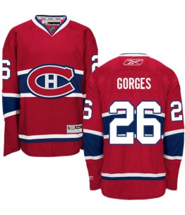 NHL Josh Gorges Montreal Canadiens Authentic Home Reebok Jersey - Red