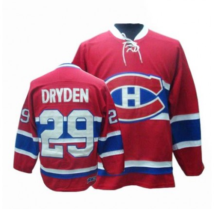 NHL Ken Dryden Montreal Canadiens Authentic Throwback CCM Jersey - Red