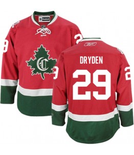 NHL Ken Dryden Montreal Canadiens Premier Third New CD Reebok Jersey - Red