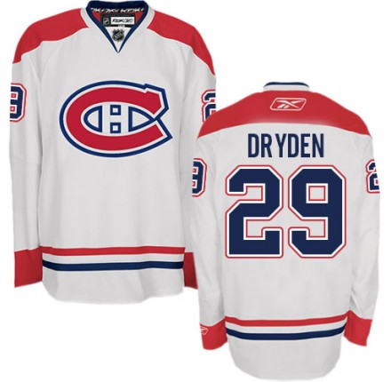 NHL Ken Dryden Montreal Canadiens Premier Away Reebok Jersey - White