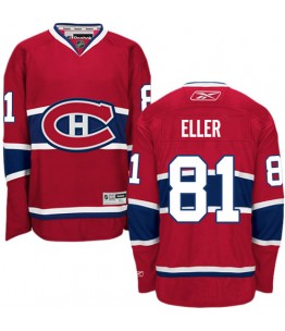 NHL Lars Eller Montreal Canadiens Authentic Home Reebok Jersey - Red