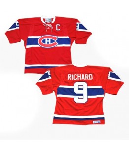 NHL Maurice Richard Montreal Canadiens Authentic Throwback CCM Jersey - Red