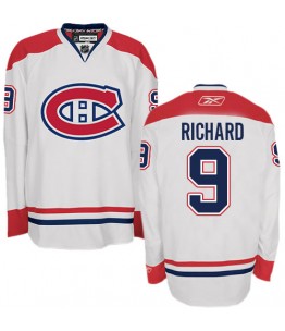 NHL Maurice Richard Montreal Canadiens Authentic Away Reebok Jersey - White