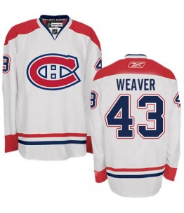 NHL Mike Weaver Montreal Canadiens Authentic Away Reebok Jersey - White