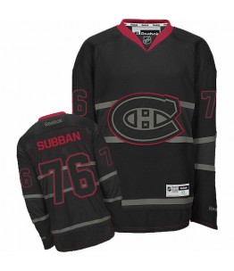 NHL P.K Subban Montreal Canadiens Authentic Reebok Jersey - Black Ice