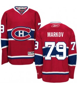 NHL Andrei Markov Montreal Canadiens Premier Home Reebok Jersey - Red