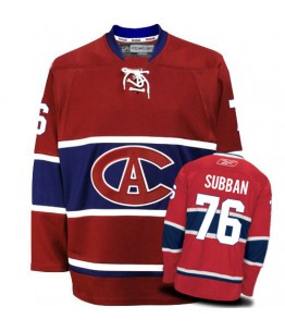 NHL P.K Subban Montreal Canadiens Authentic New CA Reebok Jersey - Red