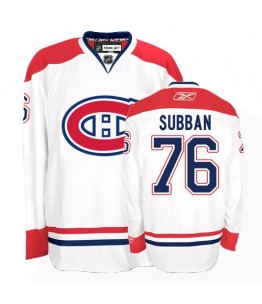 NHL P.K Subban Montreal Canadiens Premier Away Reebok Jersey - White
