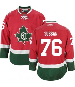 NHL P.K Subban Montreal Canadiens Women's Authentic Third New CD Reebok Jersey - Red
