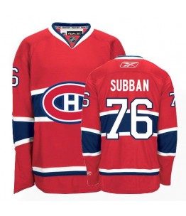 NHL P.K Subban Montreal Canadiens Youth Authentic Home Reebok Jersey - Red