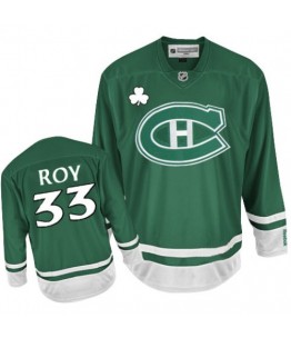 NHL Patrick Roy Montreal Canadiens Premier St Patty's Day Reebok Jersey - Green