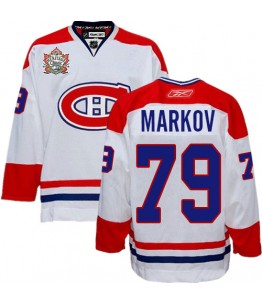 NHL Andrei Markov Montreal Canadiens Premier Heritage Classic Reebok Jersey - White