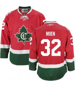 NHL Travis Moen Montreal Canadiens Premier Third New CD Reebok Jersey - Red