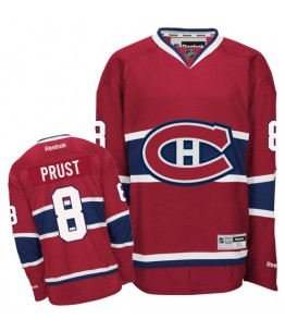 NHL Brandon Prust Montreal Canadiens Authentic Home Reebok Jersey - Red
