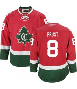 NHL Brandon Prust Montreal Canadiens Premier Third New CD Reebok Jersey - Red