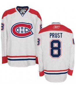 NHL Brandon Prust Montreal Canadiens Authentic Away Reebok Jersey - White