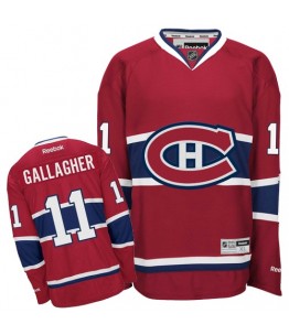 NHL Brendan Gallagher Montreal Canadiens Authentic Home Reebok Jersey - Red