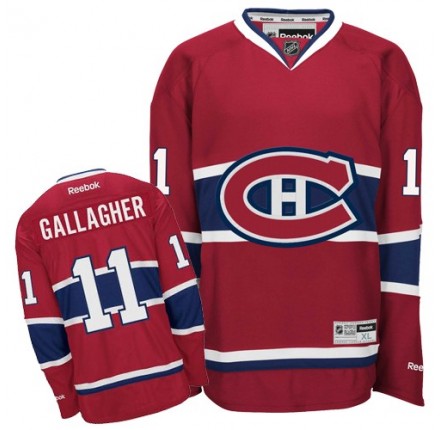 NHL Brendan Gallagher Montreal Canadiens Youth Authentic Home Reebok Jersey - Red