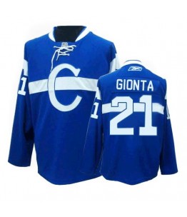 NHL Brian Gionta Montreal Canadiens Authentic Third Reebok Jersey - Blue