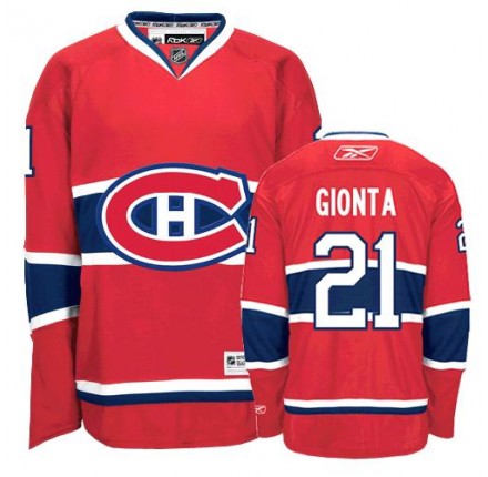 NHL Brian Gionta Montreal Canadiens Youth Authentic Home Reebok Jersey - Red